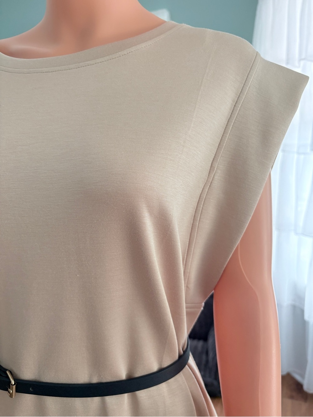 ANRABESS Beige T-Shirt Dress – Size XXL - Picture 6 of 7